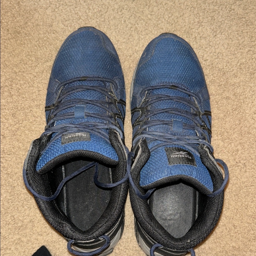 Reebok Men's Blue and Black Athletic Shoes